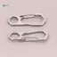 Móc khóa bằng thép không gỉ Carabiner 2 5 chiếc Khóa Bule chắc chắn Kẹp lò xo nhẹ để cắm trại ngoài trời Du lịch Sử dụng mới