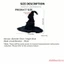 Mũ Phù Thủy Nữ Bướm Xếp Ly Viền Halloween Mũ Dự Tiệc Cho Lễ Hội Cosplay