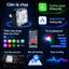 Bộ Chuyển CarPlay K18 Pha Lê –Nút Thông Minh,Chuyển Có Dây Sang Không Dây,Tương Thích 98%Xe,Điều Khiển Giọng Nói&Bản Đồ