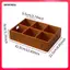 Khay phục vụ chia gỗ Hộp đựng kẹo có tay cầm Trái cây tráng miệng