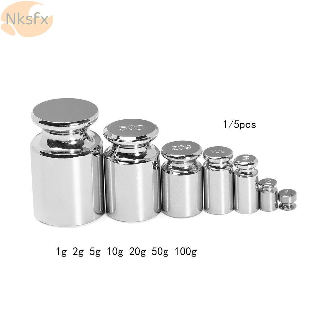 NKSFX 1 / 5 Bộ Trọng Lượng Cân Cho Dụng Cụ Gia Đình Đo Trọng Lượng Công Cụ Hiệu Chỉnh Mạ Chrome