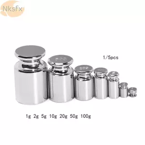 NKSFX 1 / 5 Bộ Trọng Lượng Cân Cho Dụng Cụ Gia Đình Đo Trọng Lượng Công Cụ Hiệu Chỉnh Mạ Chrome