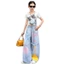 Bé Gái Phiên Bản Hàn Quốc Graffiti Jeans Mùa Hè Phong Cách Mới Trẻ Em Thời Trang Quần Thẳng Mỏng