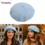 Mũ nồi len BORAGETE màu trơn Mũ beanie kiểu Pháp