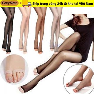 Vớ COZYNEST Quần legging thời trang Sheer Tất hở ngón