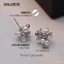 Zhao Lusi Cùng Phong Cách S925 Bạc Kim Bông Tai Ngọc Trai Cao Cấp Ánh Sáng Sang Trọng Zircon Bạc Hạt Hoa Cụm Bông Tai