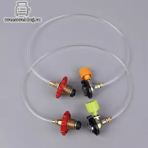 Tweeduj Cắm Trại Bếp Gas Nạp Lại Bộ Chuyển Đổi Ngoài Trời Cassette Gas Bình Đổ Van Bình Gas Lò Lạm Phát Van Phụ Kiện VN