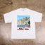 Áo thun Cotton ngắn tay dáng rộng mùa hè graffiti in phong cảnh 100% cao cấp 200GSM nam nữ
