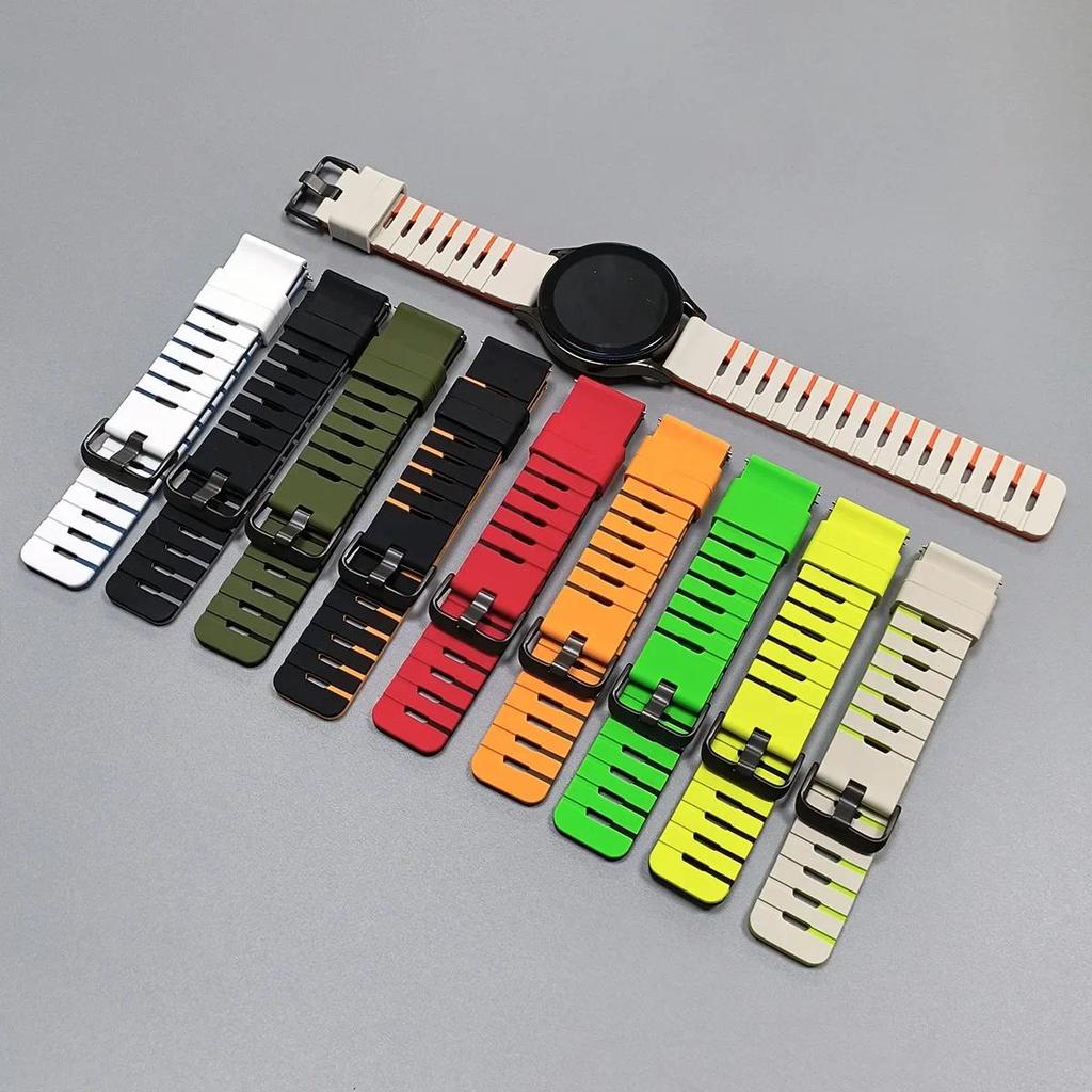 Dây đeo silicon thể thao 22mm cho Xiaomi Watch 2 Pro / S4 / S3 / S1 Active S2 46mm vòng tay cho Mi Watch Color 2 dây đeo thay thế