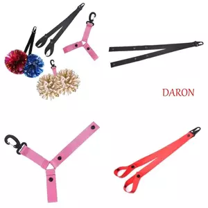 DARON Cheer Pom Dây, Túi Nhẹ Người Tổ Chức Cổ Vũ Poms Giá Đỡ, Trường Học Bền Móc Màu Đen Đỏ Mạnh Móc PomPom Đội Vận Chuyển Thể Thao