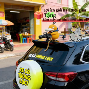Mô hình psyduck Gatling súng máy trang trí xe hơi,phụ kiện trang trí xe máy, trang trí xe điện，loại cao cấp có phụ kiện