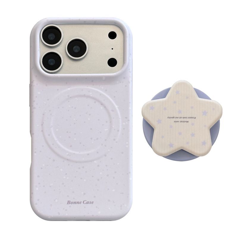 Ốp điện thoại hình ngôi sao màu tím iPhone17promax Apple161514Từ tính131211Phim Dễ Thương