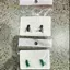 PNPIA- 2 Cặp Cá Tính Sáng Tạo Mini Mô Phỏng Bay Bông Tai Dành Cho Nam Nữ Ngộ nghĩnh Trừu Tượng Niche Trang Sức Phụ Kiện Quà Tặng Cặp Đôi
