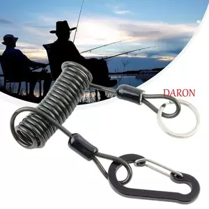 Dây khóa leo DARON, Dây câu cá co giãn, Dây câu cá bị lỡ, Dây an toàn chèo thuyền Dây an toàn xoắn hạng nặng Giữ dây câu huấn luyện bay