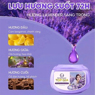 [Combo 2 Hộp] Viên giặt xả TopGia 3in1 hương hoa hồng và lavender, siêu tiết kiệm, lưu hương 72h