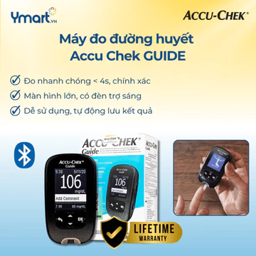 [Combo] Máy Đo Đường Huyết ACCU-CHEK Guide Kèm Hộp 25 Que Thử & 24 Kim Lấy Máu