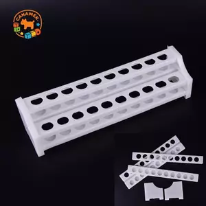 CANAMEK 20 lỗ ống nghiệm nhựa ra ống thử nghiệm giá đỡ giá đỡ phòng thí nghiệm Vật tư CSF