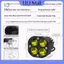 ULJ 2 Chiếc Đa Năng 3 Inch 100W Đèn LED Làm Việc Màu Vàng Vuông Mini Chống Nước Lái Xe Đèn Sương Mù.