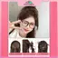 MYPANDA Vuốt Tóc Nửa Buộc Lông Vũ Shuttleco Đầu Tóc Giả Bắt Kẹp Lười Thịt Viên Đầu Nữ Cao Đuôi Ngựa Phụ Kiện Tóc.