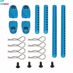 Gamchiano 2x 1 / 10 RC Vỏ Xe Cột Phụ Kiện Thay Thế Chắc Chắn, Các Bộ Phận Hiệu Suất Cao, Hợp Kim Nhôm RC Thân Xe Cho TT02