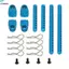 Gamchiano 2x 1 / 10 RC Vỏ Xe Cột Phụ Kiện Thay Thế Chắc Chắn, Các Bộ Phận Hiệu Suất Cao, Hợp Kim Nhôm RC Thân Xe Cho TT02