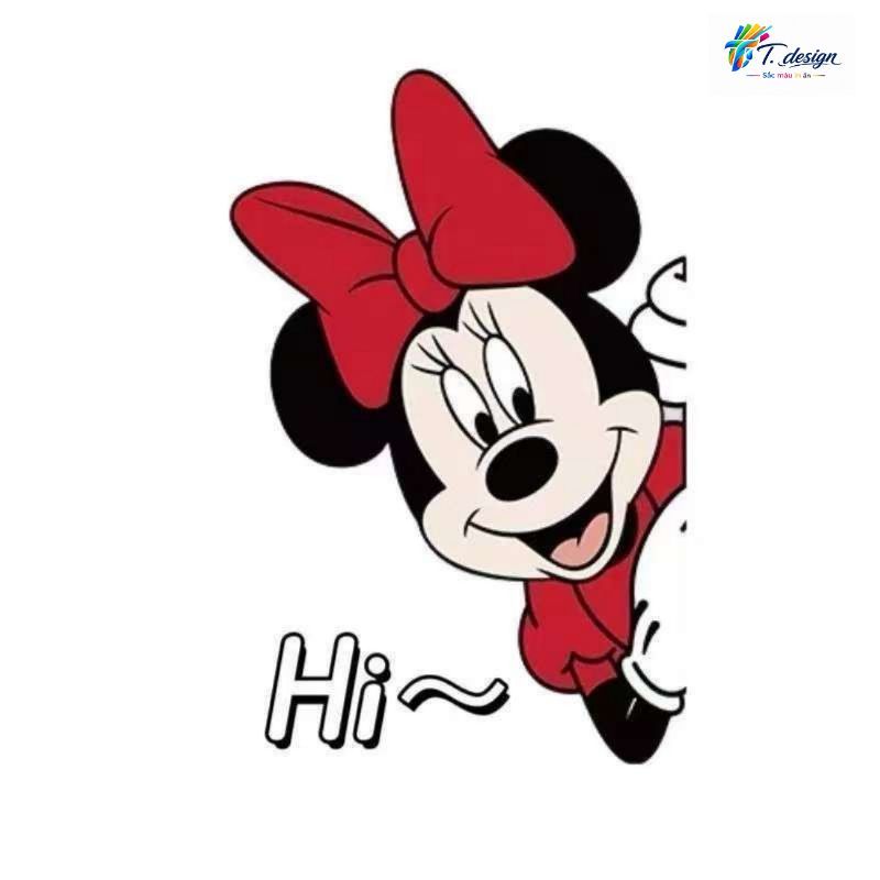 Miếng Dán Trang Trí Mèo Chuột Disney Đáng Yêu - Cặp Đôi Mickey Cá Tính cho Lối Vào