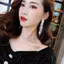 AqToCna Dài sel Full Kim Cương Giả Thả Bông Tai Nữ Ovsize Pha Lê Tòn Ten Bông Tai Trang Sức Thời Trang Phụ Kiện AqToCna