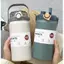 {AKIN} Ấm đun nước cách nhiệt bằng thép không gỉ 1000 / 1200ML có ống hút để tập thể dục và văn phòng {a}
