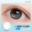 Kính áp tròng khoá ẩm 12H 1 Tháng SEED CLEAR Màu Trong Suốt, CARASE Lens cận