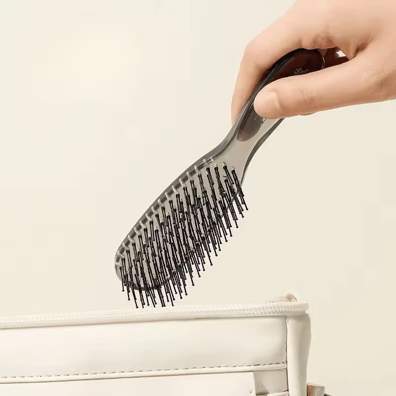 Mới Trong Suốt Detangling Tóc Lông Linh Hoạt Cho Tóc Ướt Khô Massage Da Đầu Chống Tĩnh Điện Detangler Lược