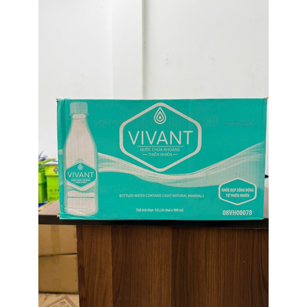 Thùng 24 chai Nước Khoáng Vĩnh Hảo Vivant 500ml