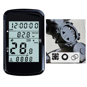 Đồng hồ tốc độ và đồng hồ đo tốc độ GPS không dây cho xe đạp với màn hình LCD 2,4 Inch