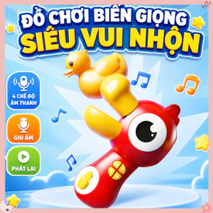 Đồ Chơi Loa Kèn Vịt Duck Horn đa Năng Cho Bé,Hình Dáng Dễ Thương,Có Thể Ghi âm Và Thay đổi Giọng,Đồ Chơi Trẻ Em