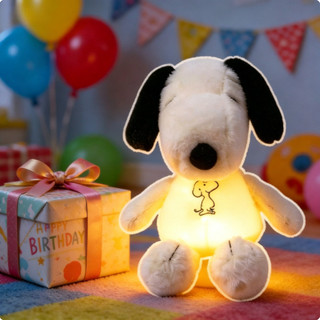 Snoopy Thở Ánh Sáng Phát Sáng Lông Bông Đồ Chơi, Lông Mềm Mịn Sang Trọng, Quà Sinh Nhật Cho Trẻ Em Từ 0 đến 6 Tuổi