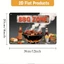 CIFbuy Mảng BBQ phẳng bằng sắt hun khói, Trang trí tường lấp lánh cho bữa tiệc lễ hội sân vườn
