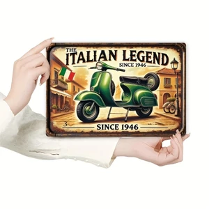 CIFbuy Vintage Tín Hiệu Retro Xe Tay Ga Treo Tường Nghệ Thuật Trang Trí Cho Quán Bar Cafe Nhà Để Xe