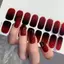 HFSHY 16 Cái / tờ Gel Bán Cắt Sơn Móng Tay Stier Kem Nối Dài Lâu Trôi Móng Tay Decal Full Cover Màu Gradient Chữa Thanh Trượt VN