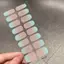 HFSHY 16 Cái / tờ Gel Bán Cắt Sơn Móng Tay Stier Kem Nối Dài Lâu Trôi Móng Tay Decal Full Cover Màu Gradient Chữa Thanh Trượt VN