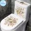 Pufangbliss Tự Dính Kim Cương Vàng Vệ Sinh Stier Thanh Lịch Hoa Trang Trí Phòng Tắm Có Thể Tháo Rời Cho Sang Trọng Nhà Vệ Sinh VN