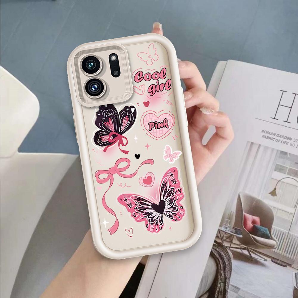Ốp Lưng Cho OPPO A5X A6 A6X 4G 5G Phim Hoạt Hình Silicon Mềm Đáng Yêu Vỏ Điện Thoại TPU Bướm Nơ Ins Phong Cách Mắt Thiên Thần Ốp Lưng Chống Sốc