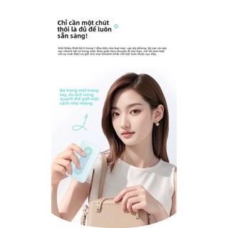 [Kho báu sạc được chứng nhận 3C] Kho báu sạc di động mới có thể thu vào 35W có phích cắm cáp Sạc nhanh 1.0000mAh