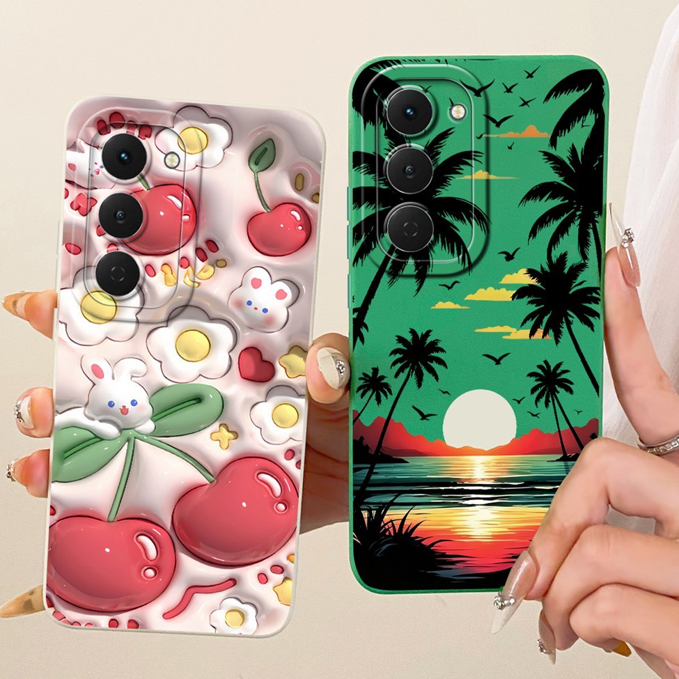 Dành Cho Tecno KM6 Dành Cho Tecno Spark 40 Pro Vỏ Mèo Dễ Thương Thời Trang Sang Trọng Tình Yêu Ngộ nghĩnh Sơn Vỏ Silicon Chống Sốc