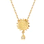 FANCIME "My Sunshine" Hoa hướng dương thả Citrine Vòng cổ bạc có thể xoay được