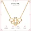 FANCIME "Be Bright" Vòng cổ vàng vàng Dainty Bee tối giản