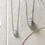 FANCIME "Cam kết của chúng tôi" Cặp đôi Dây chuyền bạc Sterling