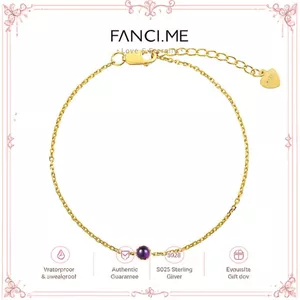 FANCIME Vòng tay thạch anh tím sinh tháng 2 tinh tế