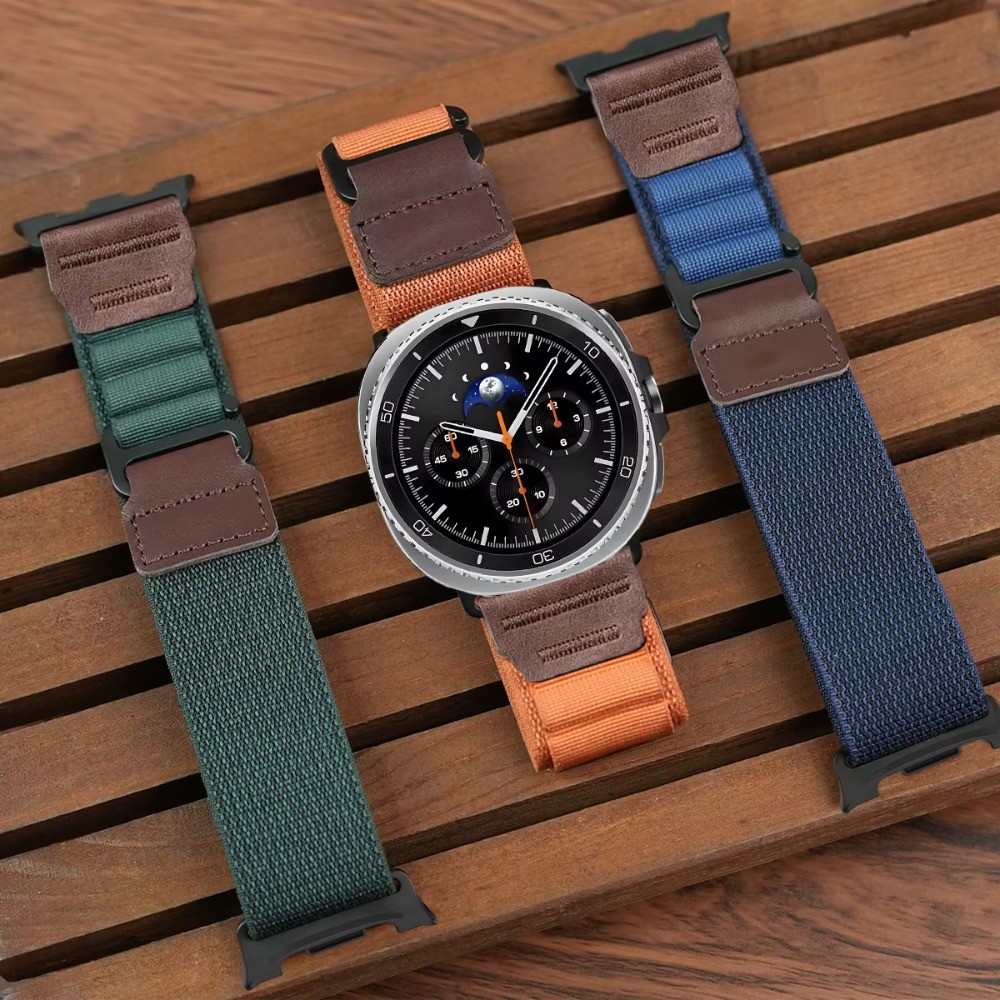Dây đeo vòng Nylon cho Samsung Galaxy Watch 8 40mm 44mm / 8 Classic 46mm vòng tay thể thao thay thế