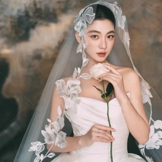 1 Chiếc Cô Dâu Retro Mũ Ren Phong Cách Dài Chụp Ảnh Và Trang Điểm Tạo Kiểu Nâng Cao Cảm Giác Mũ Nón