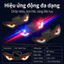 Xe chạy bằng năng lượng mặt trời Đèn Neon không dây Cool DEMOMON EYE Led Đèn xung quanh