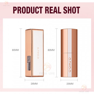 O.TWO.O Matte Kiss Khóa màu lâu trôi Matte Lipstick Light Màu mờ Họa tiết nhung mờ lâu trôi